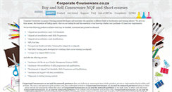 Desktop Screenshot of corporatecourseware.co.za