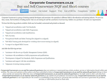 Tablet Screenshot of corporatecourseware.co.za